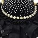 Bling Black Dog Party Dress for Cat Dog Tutu Skirt Dog Wedding Dress Outfits Apparel Summer Dog Shirt Clothes (S(Back 11.0