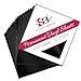 12x12 Permanent Vinyl, 20 Pack Black Outdoor Adhesive Backed Craft Sheets in Glossy Finish for Silhouette and Cricut to Make Monograms Stickers Decals and Signs by Scraft Artise