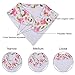 upsimples 10-Pack Bandana Bibs Baby Drool Bibs for Drooling and Teething,100% Organic Cotton Super Absorbent, 10 Stylish Design for Baby Girls Toddler, Baby Shower Gift Set