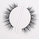 Arimika Natural Handmade Short Soft Mink Fur Strip False Eyelashes For makeup 1 Pair Pack