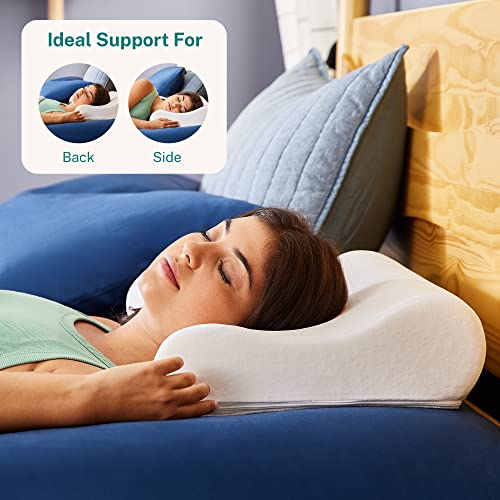 Sleep Innovations Memory Foam Contour Pillow, Queen Size, Head, Neck, and Shoulder Alignment