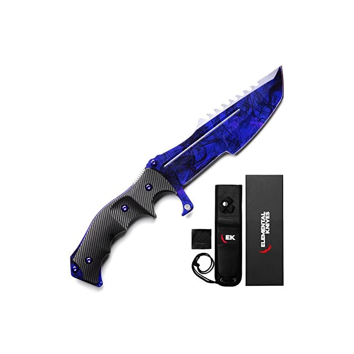Buy Elemental Knives Huntsman Black Pearl CSGO Real Tactical Hunting
