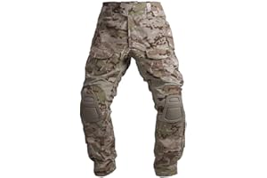 EMERSONGEAR G3 Paintball Pants with Knee Pads，Tactical Men Combat Shirt，Military Army Airsoft BDU Outdoor Trousers Shirt