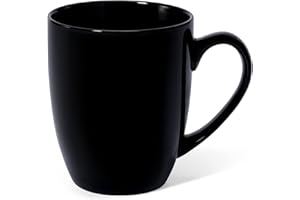 Urbanstrive 16 oz Large Coffee Mug with Handle Tea Cup Novelty Coffee Cup Idea Gift for Men Women Office Work, Black