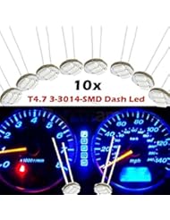 Automotive Parts and Accessories: Partsam 10PCS Blue T4.7 Instrument Panel LED Light Gauge Cluster Bulbs Dashboard Indicator Lamp Repair Kit for 03 04 05 06 Chevy GMC - Partsam