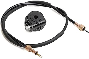 Minho Motorcycle Scooter Speedometer Drive Gear Kit with 10mm Axle Hole and 95mm Speedometer Line for Chinese GY6 Scooter Mopeds Taotao 50cc Parts