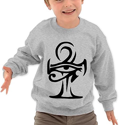 The Sticky Cat Kids Horus Eye With Ankh Tribal Tattoo Fashion Crewneck Pullover Sweaters