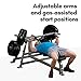 Body-Solid Pro ClubLine (LVBP) Adjustable Leverage Gym Bench - Converging Chest & Bench Press Machine with Sealed Bearings and Gas-Assisted Start Positions