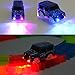 Car Tracks,Light Up Replacement Toy Car (2-Pack) Glow in the Dark Racing Track Compatible with Most Tracks,Boys and Girls(Red and Blue)