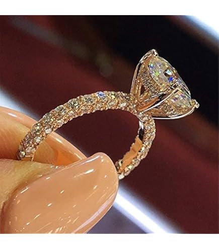 Amazon.com: 18K Gold Plated Shiny Full Diamond Two Row Twist