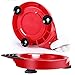 Manual Food Processor Baby Food Chopper Food Grinder Red 2000ml Food Mixer Blender to Chop Meat Fruits Vegetables Nuts Herbs Onions Garlic Tomato (RED)