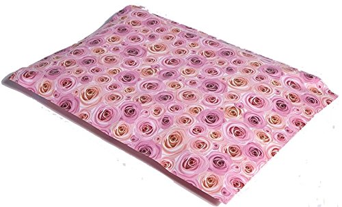 Poly Mailers Roses Designer Mailers Pink Shipping Envelopes Boutique Custom Bags #SmileMail (6x9)