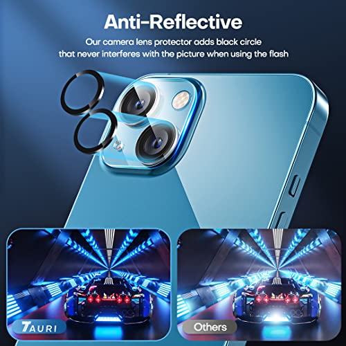 TAURI 3+3 Pack Compatible with iPhone 13 Screen Protector 6.1 Inch, 3