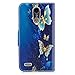 YOKIRIN LG K10 2017 Case, LG K20 Plus Case, Embossed Owl Tree Magnetic Folio Flip Stand Premium PU Leather Wallet Case TPU Inner Wrist Strap Kickstand Cover Skin with Credit Card Cash Pockets (Blue)