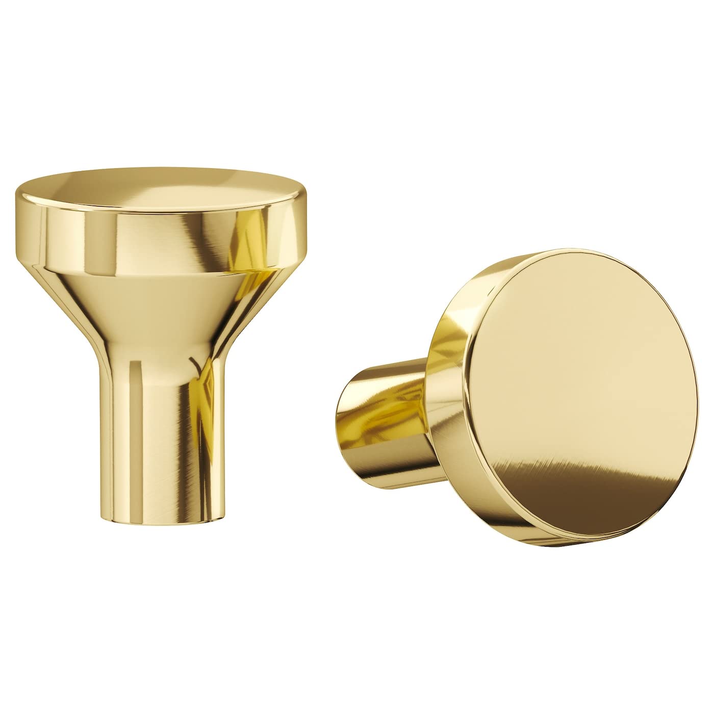 IKEA Bagganas Knob Brass Color / 2 Pack 003.384.12 Size 13/16 "