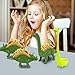 Dinosaur Taco Holder Set by East World - Tacosaur Tribe with BrontoSpoon Ladle - 3x Dino Stands for 6x Jurassic Tacos! Triceratops Taco Stand Holder, Taco Truck or Kids Plastic Novelty Taco Plates