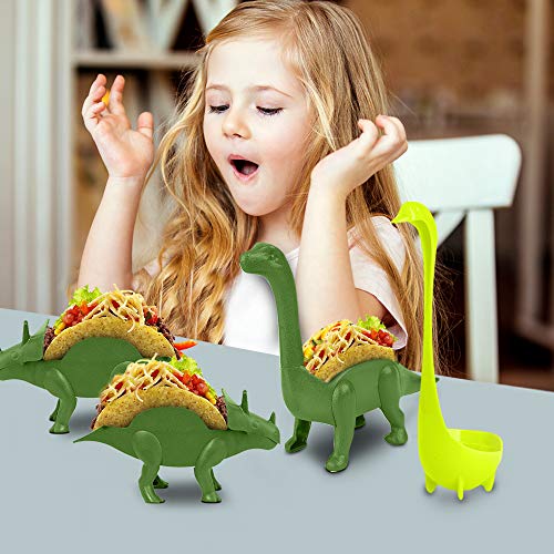 Dinosaur Taco Holder Set by East World Tacosaur Tribe with