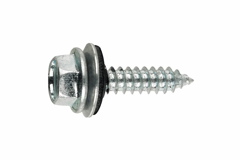 Index 184 AUE186314 Index AUE186314-Tornillo Rosca Hexagonal Cabeza Chapa Con arandela vulcanizada de Acero-EPDM (6.3 x 140 P18, 100 uds.)