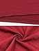 Amilia Womens Sexy Long Sleeve Crop Tops High Waist Leggings 2 Piece Bodycon Set Casual Outfit Tracksuit (XL, Wine Red)