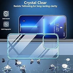 SPIDERCASE for iPhone 13 Pro Max Case, [Crystal