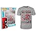 Funko Men's Pop! T-Shirts Marvel - Deadpool Chimichanga, Gray, 2X