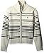 Nautica Boys' Full Zip Sweater with Heather Stripe