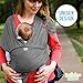 Baby Wrap Carrier - by Bellissimo Babies – for premmies to Toddlers - Baby Sling in Classic Grey.