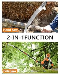Buyplus Pole Saw for Tree Trimming, 5-20 Foot