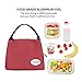 Aosbos Lunch Bags for Women Casserole Dish Igloo Lunch Box Insulated Lunchbox Lunch Tote Bag Food Cooler Bag Adult Lunch Box Bento Box Bag Reusable Meal Prep Bag (Red Dots)