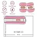 SHOUNg Reflective Ankle/Wrist Weights (1 Pair) with Adjustable Strap for Fitness, Workout, Exercise, Walking, Jogging, Gymnastics, Aerobics and Gym (Pink, 1lbs)