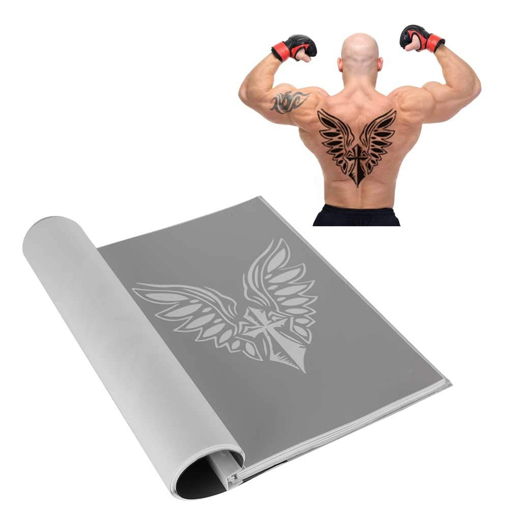 30PCS Temporary Tattoo Stencil Reusable Tattoo Airbrush Templates Tattoo Accessory Tools Tattoo Art Template Paper Oversize Pattern