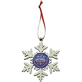 Kansas Jayhawks Men's NCAA National Basketball Champions Metal Snowflake Christmas Ornament