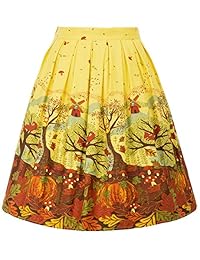 GRACE KARIN faldas clásicas plisadas para damaes con estampado floral CL6294 (multicolor)