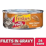 Purina Friskies Gravy Wet Cat Food, Prime Filets With Chicken - (24) 5.5 oz. Cans
