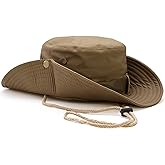 Favuit Sun Hats for Men Women, Fishing Hat UV Protection Wide Brim Bucket Hats Foldable Boonie Hat for Hiking Camping Safari