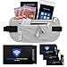 Away We Go Money Belt w/RFID Blocking 3 in 1 Travel Wallet & Passport Holder w/RFID Blocking Passport & Credit Card Sleeves