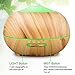 RENWER Essential Oil Diffuser Wood Grain Cool Mist Aromatherapy Humidifier 400ml Ultrasonic Aroma Humidifier with 7 Colors LED Lights & 4 Timers for Bedroom, Office, Fitness Room, Yoga & Spa
