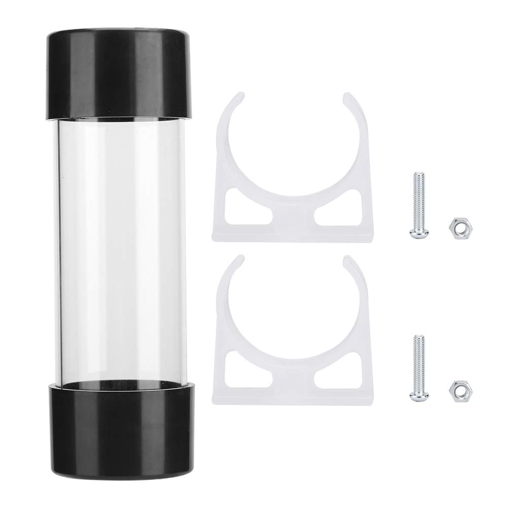 Sxhlseller Cylindrical Computer Water Cooling Water Tank 150MM Transparent with G1 / 4 Thread
