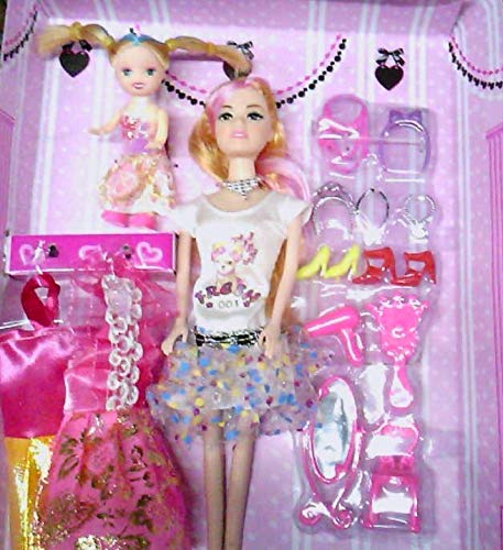 Siddhi Vinayak Babbie Doll Set with Baby Doll and Dress with Many Accessories