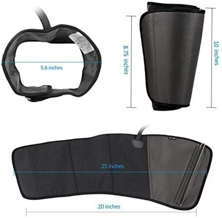 CINCOM Leg Massager for Circulation Air Compression Calf Wraps with 2 Modes 3 Intensities and Helpful for RLS and Edema: Health & Personal Care