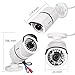 ZOSI Security Cameras System 8CH Full 1080P HD-TVI Surveillance DVR System,8pcs HD 1980TVL 1080P Weatherproof Indoor Outdoor CCTV Cameras NO Hard Drive White, 100ft IR Night Vision, Motion Detection