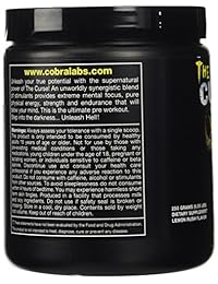 Cobra Labs The Curse Advanced Suplemento para antes del entrenamiento, 50 porciones, Limón Rush, 8.9 oz