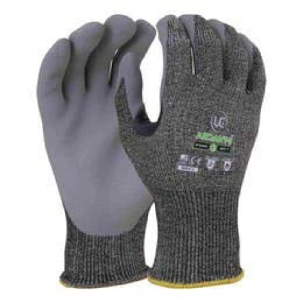 UCI Ardant -5 Nitrile Palm Coated Cut Gloves - Grey - Medium 8 - 1 Pair