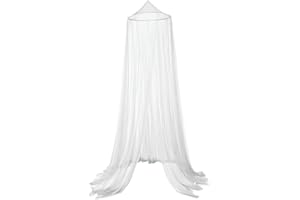 Bed Canopy, Large Mosquito Net for Bed, Breathable Princess Canopy for Girls Bed, Lightweight Hanging Bed Curtains for Single