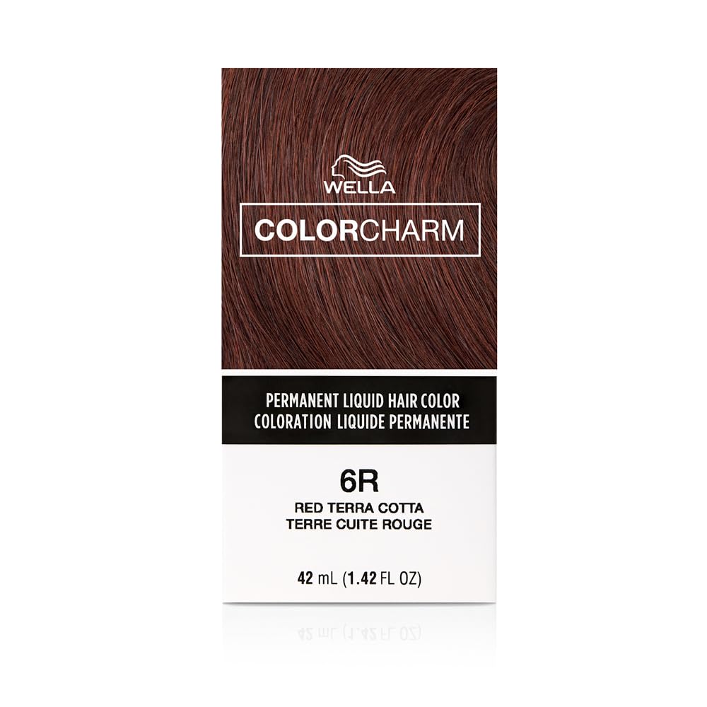 Photo 1 of COLORCHARM Permanent Liquid Hair Color for Gray Coverage | 6R Red Terra Cotta| 1.4 Fl Oz