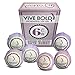 100% Organic Vive Bold Bath Bombs Set of 6 - Made with Therapeutic Fragrances