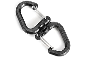Outdoor 360 Rotating Hook Backpacks Carabiner Clip Portable S Chain Outdoor Swivels Clip Camping Double Backpacks Keychains C