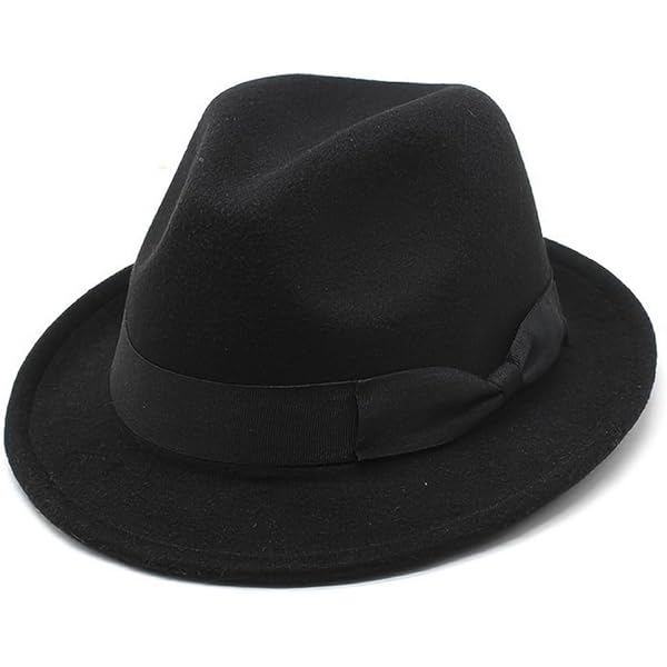 Borsalino noir avec carreaux argentés
