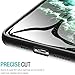 TOZO for iPhone 11 Pro Case 5.8 Inch (2019) Hybrid PC+TPU Soft Grip Matte Finish Clear Back Panel Cover for iPhone 11 Pro with Black