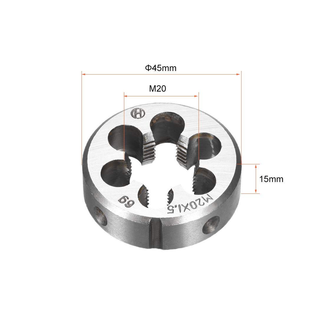 ZCHXD M20 M20x1.5 Pitch Metric Right Hand Round Die Machine Thread Die